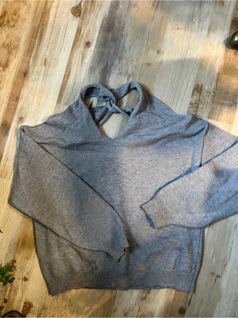 Cozy Knit Women's Sleep Top - Gray